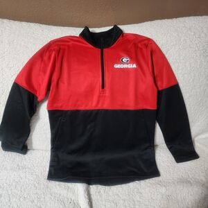 Unisex Georgia Bulldog Red and Black Pullover Shirt Sz.14-16